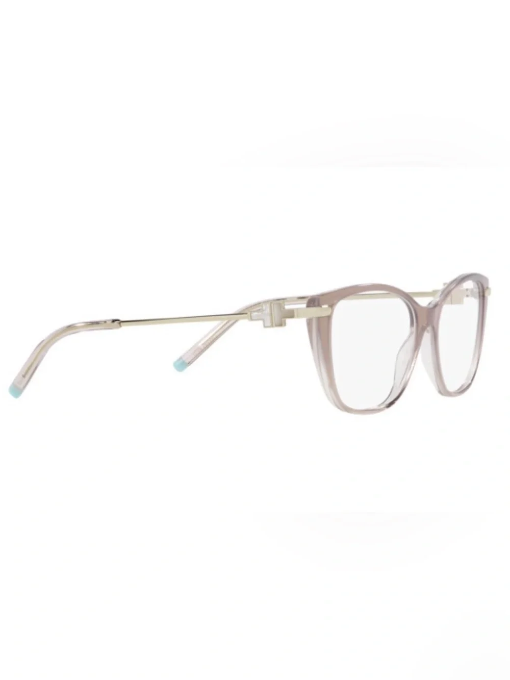 Tiffany & Co TF 2216 -8335 Satin  Champagne Eyeglass 🤓 Woman gold temples Italy